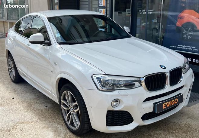 BMW X4 xDrive 20DA 190ch M SPORT ORIGINE FRANCE Blanc de 2017