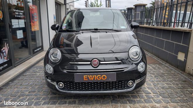 Fiat 500 1.2 69ch BVA Dualogic Lounge Toit Panora Noir de 2018