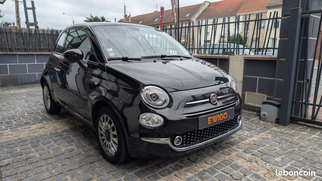 Fiat 500 1.2 69ch BVA Dualogic Lounge Toit Panora Noir de 2018