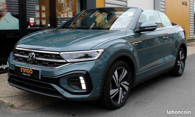 Volkswagen T Roc CABRIOLET 1.5 TSI EVO 150 ch R-LINE DSG7 Bleu de 2022