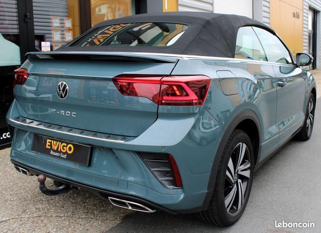 Volkswagen T Roc CABRIOLET 1.5 TSI EVO 150 ch R-LINE DSG7 Bleu de 2022