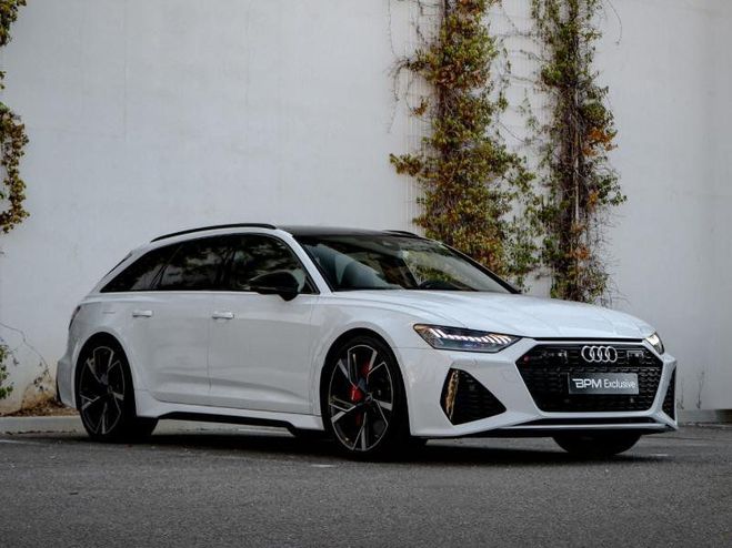 Audi RS6 Avant 4.0 V8 TFSI 600ch quattro tiptroni Blanc Glacier de 2022