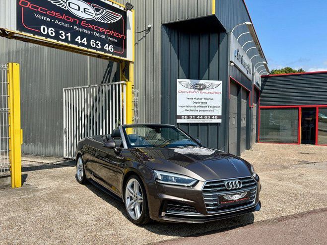 Audi A5 CABRIOLET 3.0 TDI 218CH S LINE QUATTRO S Marron de 2017