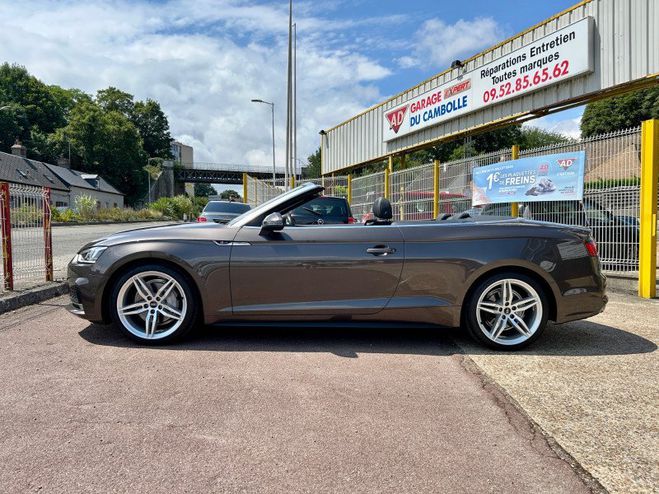 Audi A5 CABRIOLET 3.0 TDI 218CH S LINE QUATTRO S Marron de 2017