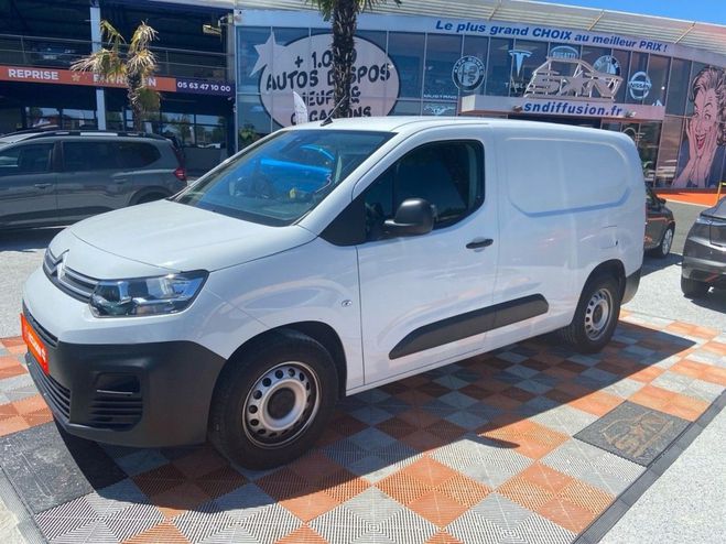 Citroen Berlingo FOURGON XL BlueHDi 100 BV6 950 kg GPS Ca Blanc de 2023