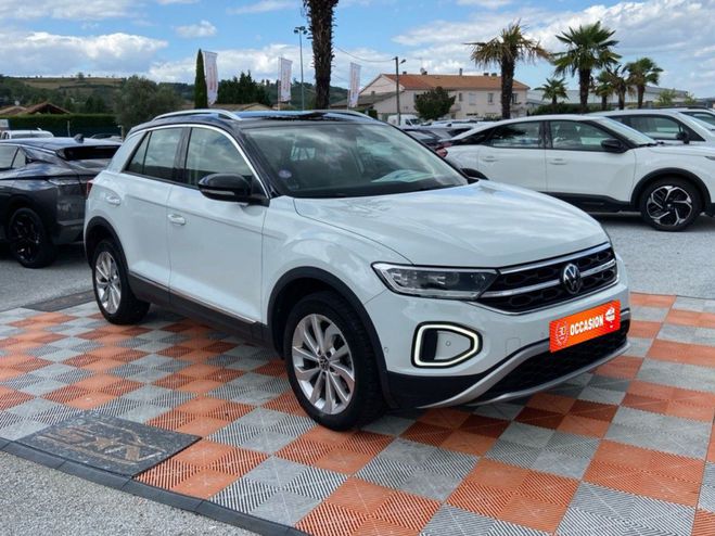 Volkswagen T Roc 1.5 TSI 150 DSG7 STYLE GPS Toit Noir 1M Blanc de 2022