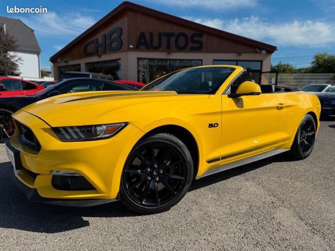 Ford Mustang v8 5.0 gt cabriolet jaune Jaune de 2017