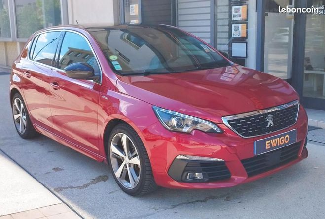 Peugeot 308 1.6 BLUEHDI 120CH GT LINE EAT BVA TOIT P Rouge de 2018