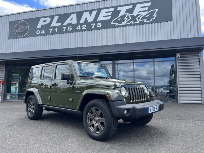 Jeep Wrangler JKU 2.8 L CRD 200 CV BVA 75 me Annivers Vert fonc de 2016