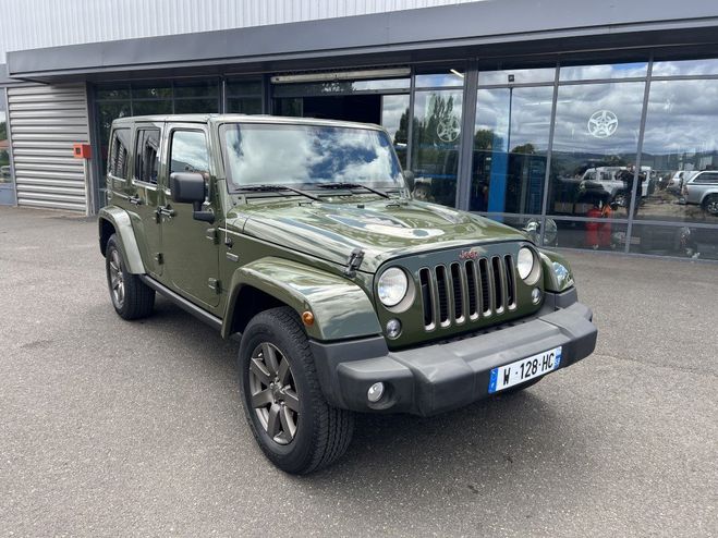Jeep Wrangler JKU 2.8 L CRD 200 CV BVA 75 me Annivers Vert fonc de 2016
