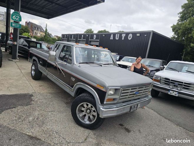 Ford F250 F Bull Nose 7.5 V8 460ci XLT Lariat Gris de 1986
