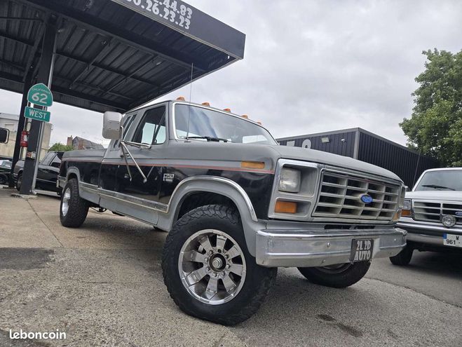 Ford F250 F Bull Nose 7.5 V8 460ci XLT Lariat Gris de 1986