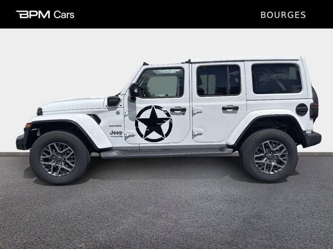 Jeep Wrangler Unlimited 2.0 T 380ch 4xe Sahara Command Blanc de 2021