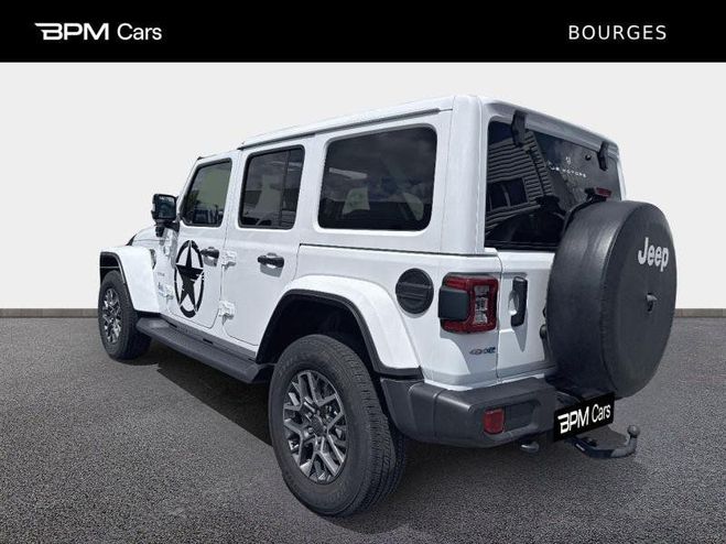 Jeep Wrangler Unlimited 2.0 T 380ch 4xe Sahara Command Blanc de 2021