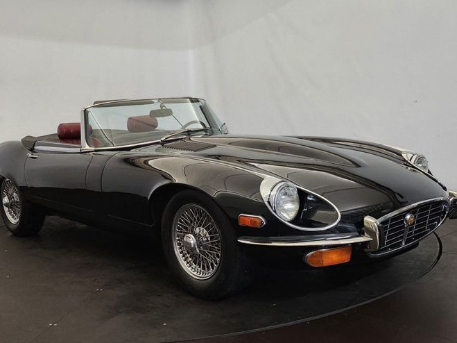 Jaguar E-Type E V12 cabriolet Noir de 1973