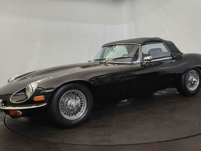 Jaguar E-Type E V12 cabriolet Noir de 1973