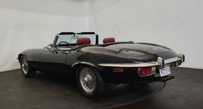 Jaguar E-Type E V12 cabriolet Noir de 1973