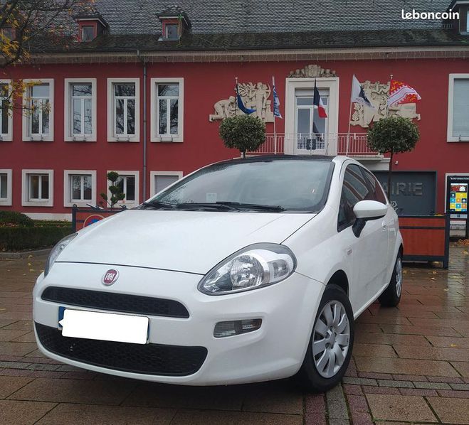 Fiat Punto 1.2 91 000 km toit panoramique Blanc de 2013