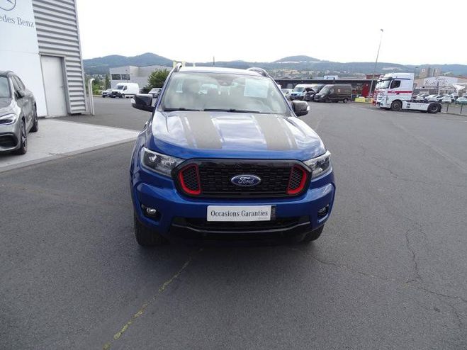 Ford Ranger 2.0 TDCi 213ch Double Cabine Stormtrak B Bleu Lightning Mtallis de 2022