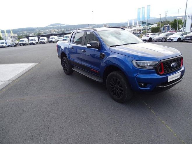 Ford Ranger 2.0 TDCi 213ch Double Cabine Stormtrak B Bleu Lightning Mtallis de 2022