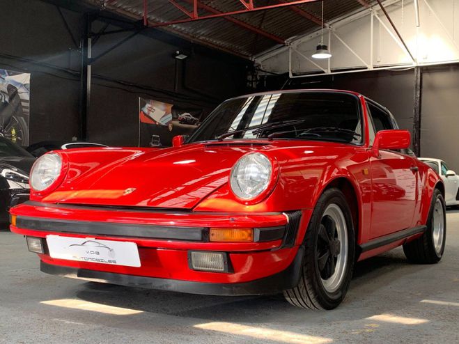 Porsche 911 TARGA 3.2 231CV G50 / 99000 KMS D ORIGIN ROUGE INDIEN de 1989