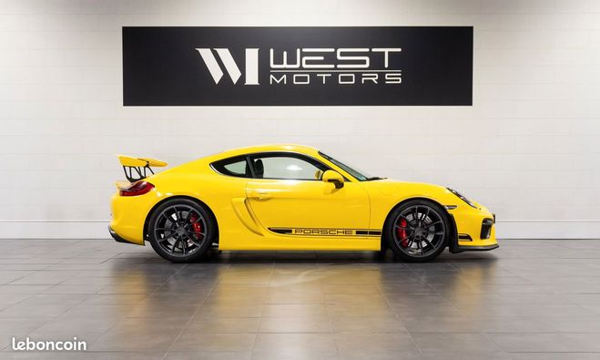 Porsche Cayman 981 GT4 3.8 385 IMMAT France Alcantara C Jaune de 2016