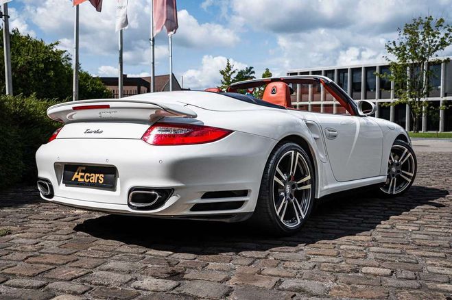 Porsche 911 997 .2 TURBO CABRIOLET PDK PASM BELGIAN  Blanc de 