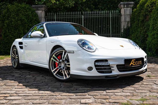 Porsche 911 997 .2 TURBO CABRIOLET PDK PASM BELGIAN  Blanc de 