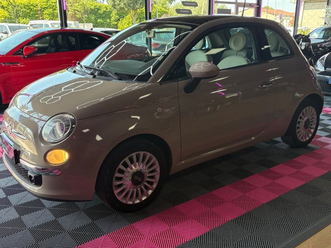 Fiat 500 Lounge 69 ch 1.2 Toit panoramique Beige de 2012