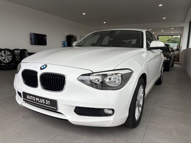 BMW Serie 1 114d 95 ch 109g Lounge BLANC de 2014
