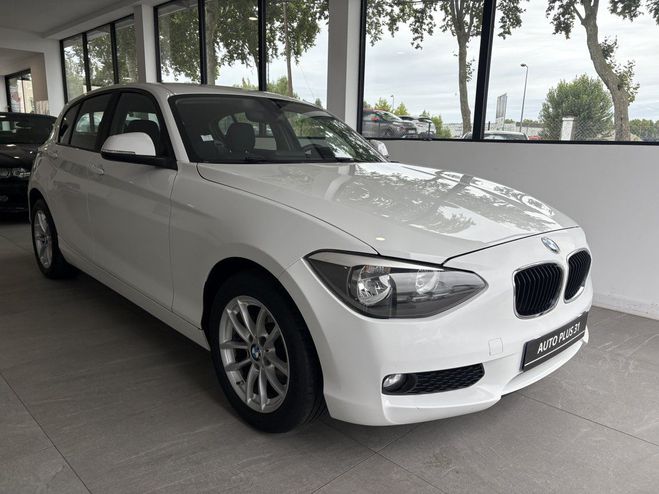 BMW Serie 1 114d 95 ch 109g Lounge BLANC de 2014