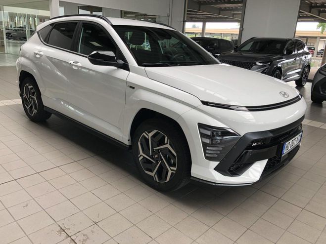 Hyundai Kona 1.6 GDi 129ch Hybrid N Line DCT-6 Blanc de 2025