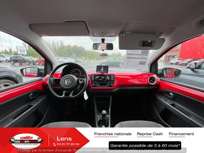 Volkswagen Up 1.0 MPI 75 CV HIGH / CLIM / GPS / JANTES Rouge Verni de 2012