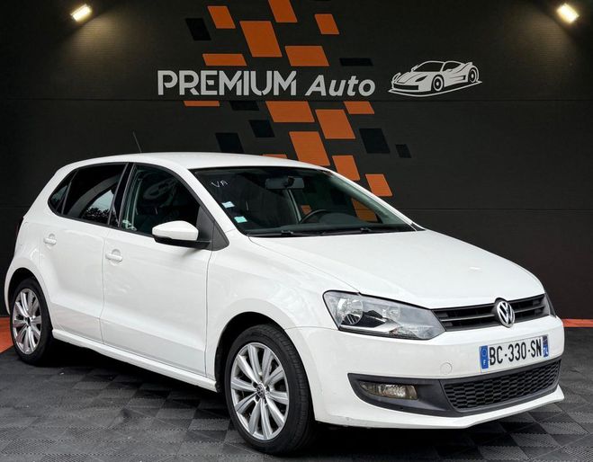 Volkswagen Polo 1.6 TDI 90ch Confortline 5 Portes Climat Blanc Mtallis de 2010