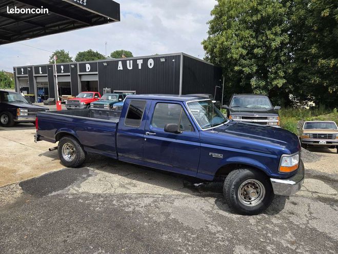 Ford F250 F 5.8 V8 6 places pick up Bleu de 1995