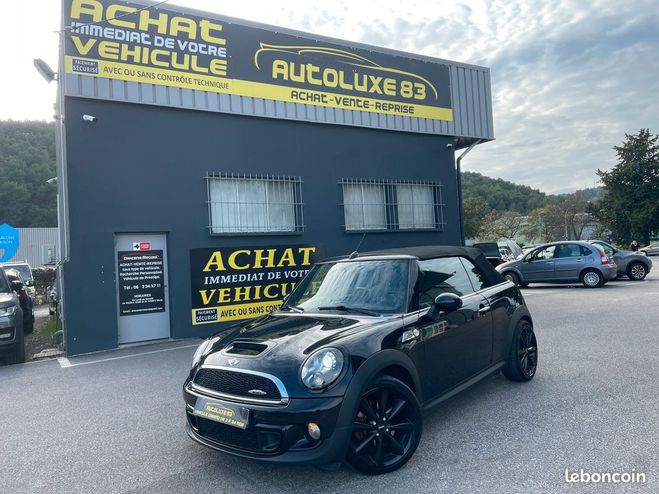 Mini One cooper S john works 1.6 i 184 cv cabriol Noir de 2011