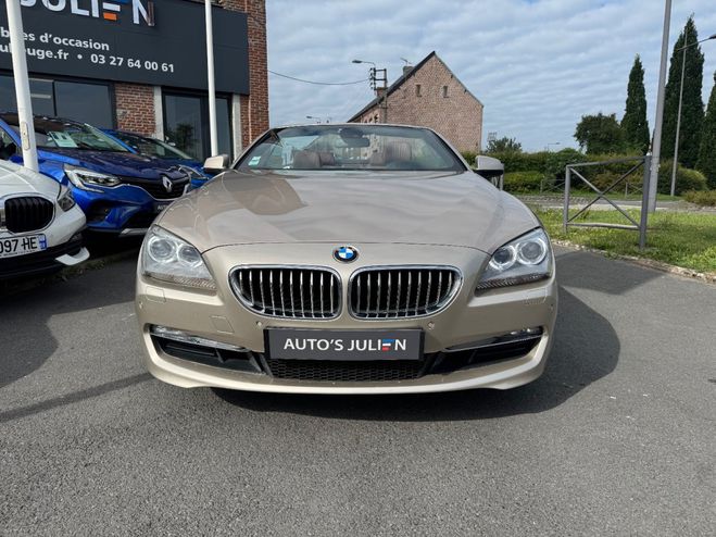 BMW Serie 6 CAB F12 650i 407ch Exclusive A - Beige de 2011