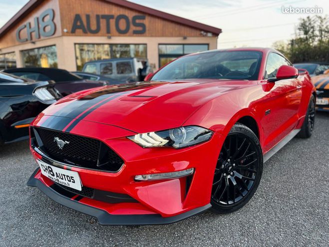 Ford Mustang v8 5.0 gt fastback phase 2 450ch pack pr Rouge de 2019