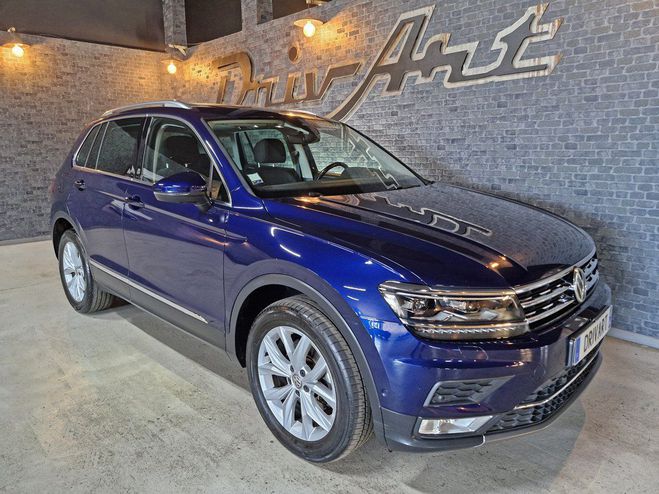Volkswagen Tiguan TDI 150 4 MOTION DSG7 Carat bleu mtal de 2017