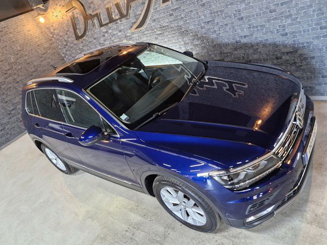 Volkswagen Tiguan TDI 150 4 MOTION DSG7 Carat bleu mtal de 2017