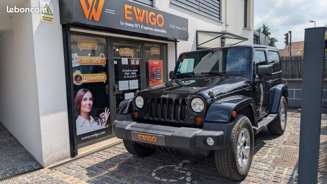 Jeep Wrangler 2.8 CRD 200ch SAHARA AWD Noir de 2014