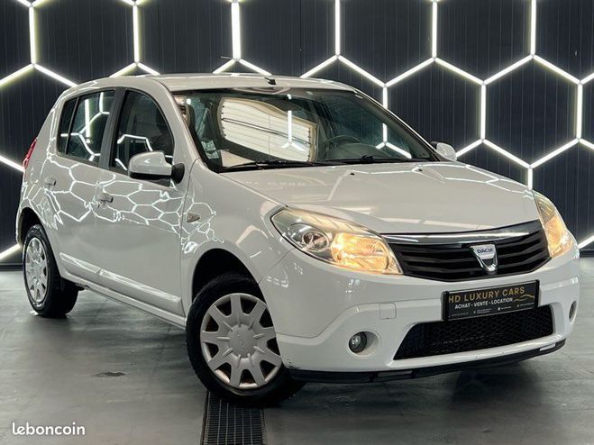 Dacia Sandero 1.4 75ch GPL Blanc de 2010