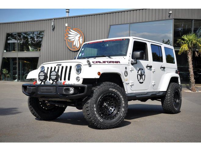 Jeep Wrangler 3.6i - BVA 2016 Unlimited Sahara PHASE 2 Blanc Mtallis de 2016