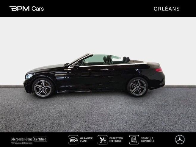 Mercedes Classe C Cabriolet 220 d 194ch AMG Line 9G-Tronic Noir Obsidienne Mtallise de 2021