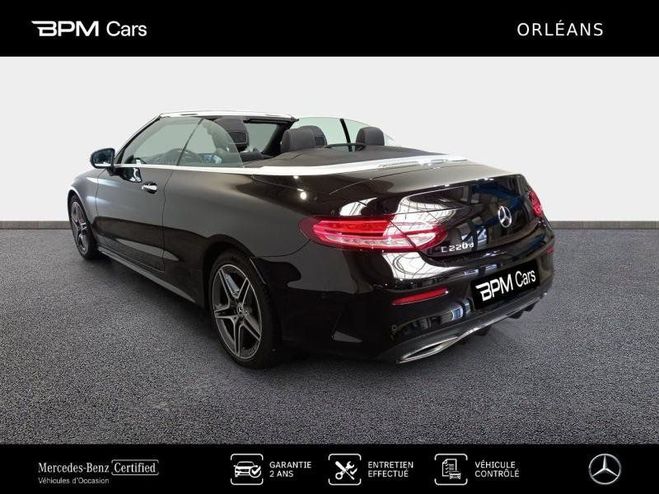 Mercedes Classe C Cabriolet 220 d 194ch AMG Line 9G-Tronic Noir Obsidienne Mtallise de 2021