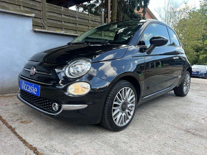 Fiat 500 1.2i Lounge (EU6d-TEMP) clim CarPlay nav Noir Mtallis de 