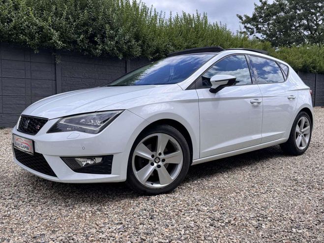 Seat Leon 1.4 TSI FR Toit ouvrant-Navi-Cuir-Feux L Blanc Mtallis de 