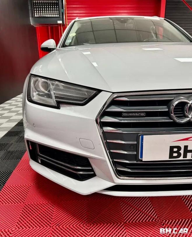 Audi A4 AVANT 2.0 TDI 190 S-LINE QUATTRO S-TRONI Blanc de 2017