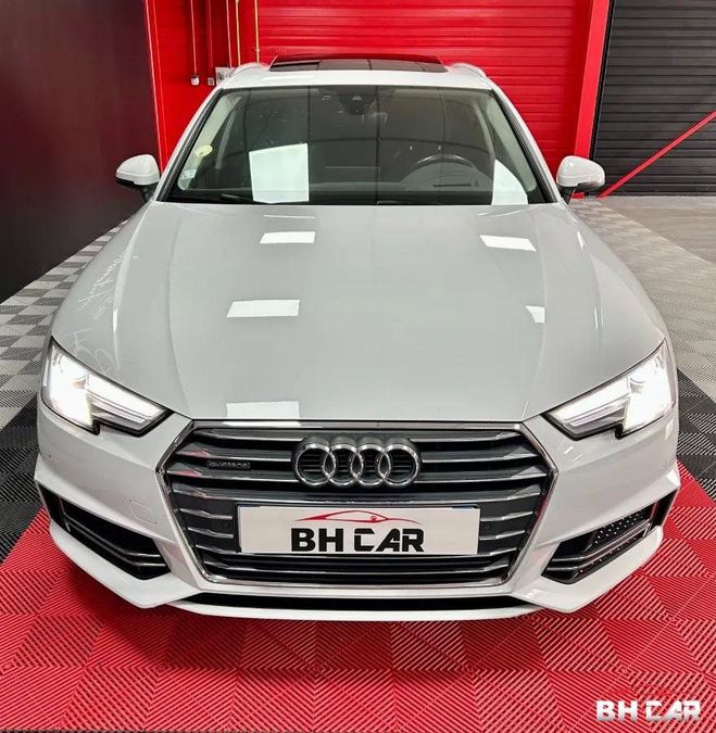 Audi A4 AVANT 2.0 TDI 190 S-LINE QUATTRO S-TRONI Blanc de 2017