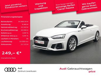  Voir détails -Audi A5 Cabrio S line S TRON AHK LEDER NAVI à Leimbach (68)